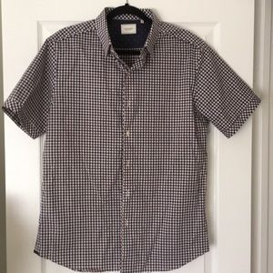 7 Diamonds short sleeves washable cotton shirt